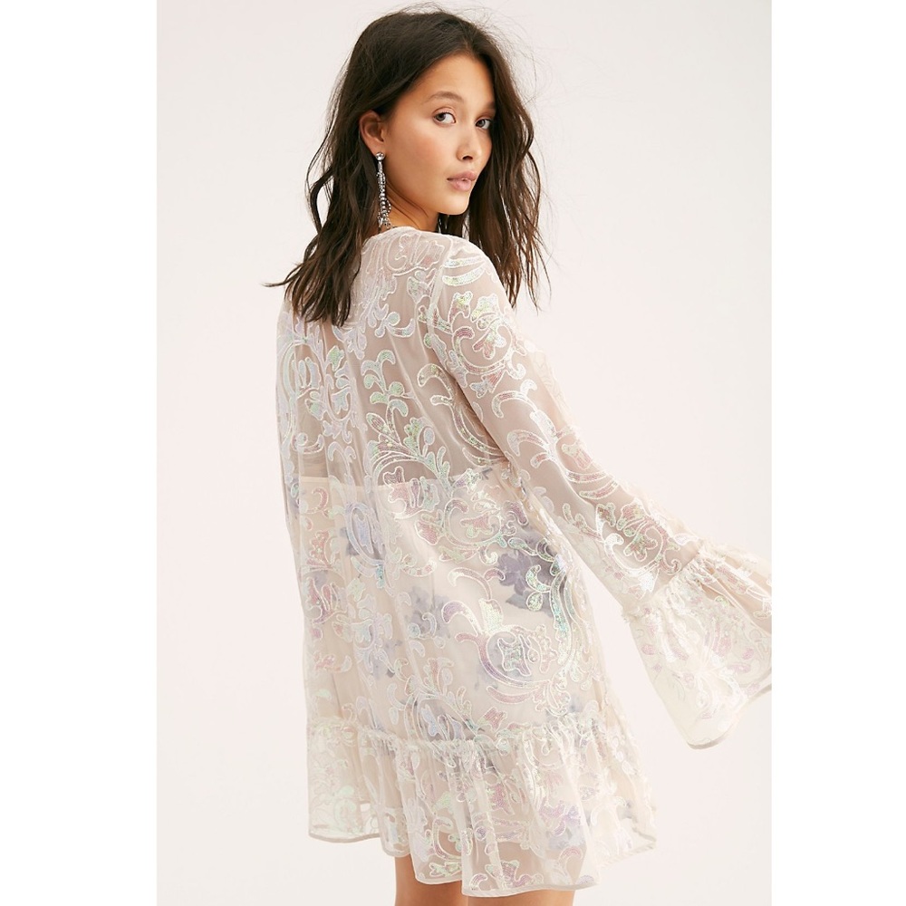 Free People Falling Flowers Frock Mini Dress - Picture 4 of 7